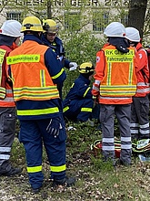 Gemeinsame Übung für die Bevölkerung: THW und Sanitätszug