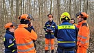 Einweisung vor Ort im Wald